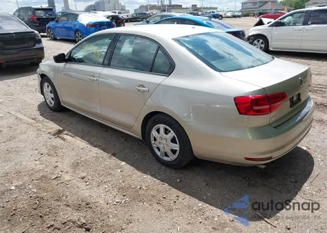 2015 Volkswagen Jetta 2.0L S from USA, damaged, VIN 3VW2K7AJ9FM403853